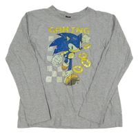 Sivé tričko so Sonicem