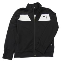 Černo-bílá propínací sportovní mikina Puma 