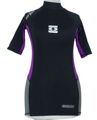 Dámske čierno-purpurové UV tričko s logom zn. No Fear