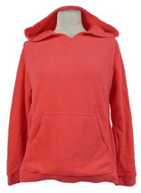 Dámská růžová fleecová mikina s kapucí Up2Fashion 