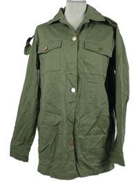 Dámská khaki plátěná košilová bunda Be You 