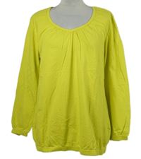 Dámske limetkové balonové tričko Bonprix