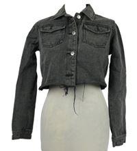 Dámská šedá riflová crop bunda Urban Bliss 