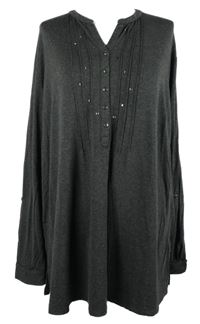 Dámska tmavosivá tunika s cvokmi  Charles Vögele