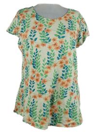 Dámská béžová květovaná halenka Laura Ashley 