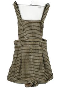 Nové - Dámské béžovo-černé vzorované vlněné laclové kraťasy Shein 