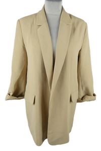 Dámský béžový kabátový cardigán Pull&Bear 