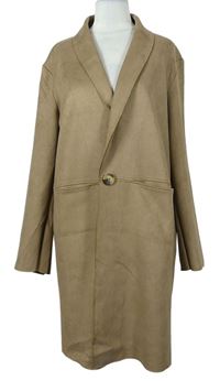Dámsky béžový semišový kabát Primark