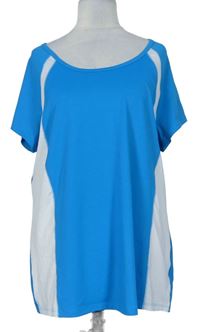 Dámske modro-biele športové funkčné tričko zn. M&S