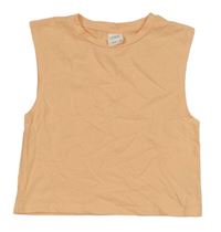 Neónově oranžový crop top Zara