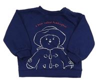 Tmavomodrá mikina s medvídkem Paddington