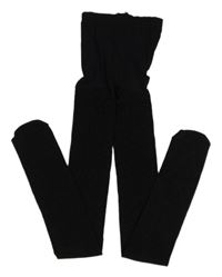 Černé třpytivé silonky 