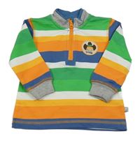 Farebná pruhovaná mikina s nášivkou Liegelind