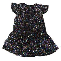 Černé flitrované šaty Dunne