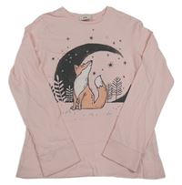 Ružové tričko s líškou C&A