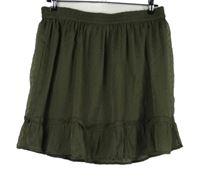 Dámska khaki šifónová sukňa s bodkami Pigalle