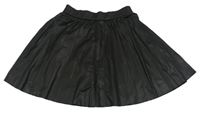 Čierna potiahnuté á plisovaná sukňa Zara