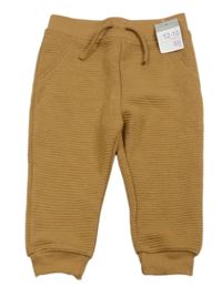 Nové - Hnědé žebrované tepláky Primark