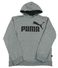 Šedá mikina s kapucí Puma