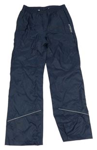 Tmavomodré šusťákové voděodolné kalhoty C&A