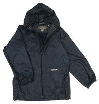 Tmavomodrá šusťáková nepromokavá bunda s kapucí Regatta