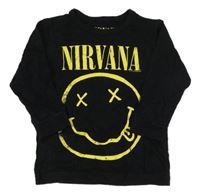 Čierne tričko so smajlíkem - Nirvana Next