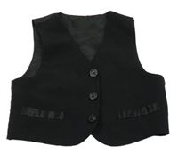 Černá společenská vesta