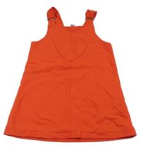 Červené teplákové na traké šaty so srdiečkom Dopodopo