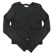Čierny trblietavý prepínaci crop sveter Primark