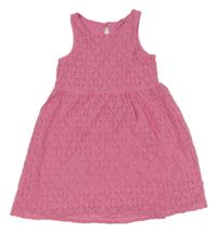 Ružové čipkové šaty H&M