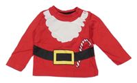 Červené triko s potiskem - Santa Dopodopo