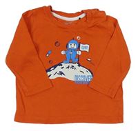 Oranžové tričko s kosmonautem Esprit