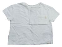 Biele tričko s vreckom GAP