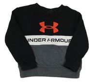 Šedo-černo-bílá mikina s logem Under Armour