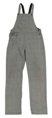 Čierno-biele kockované na traké nohavice H&M