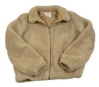 Béžová huňatá podšitá bunda Primark