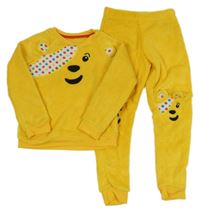Žluté plyšové pyžamo s medvídkem Pudsey George 