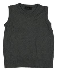 Sivá svetrová vesta Next