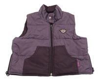 Vínová šušťáková zateplená vesta