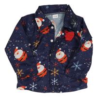 Tmavomodrá košile se Santy 