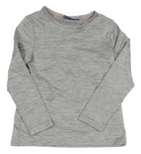 Sivé melírované športové funkčné tričko Lupilu