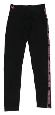 Černé legíny s nápisy Primark