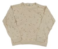 Béžový sveter s hviezdičkami H&M