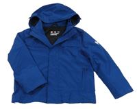 Kobaltově modrá šusťáková sportovní funkční bunda s odepínací kapucí Engelbert Strauss