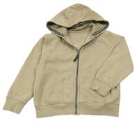 Béžová prepínaci mikina s kapucňou Next