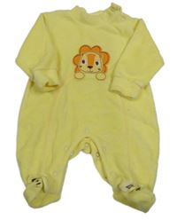 Žltý zamatový overal so lvem