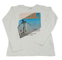 Bílé triko s potiskem Chapter Young 