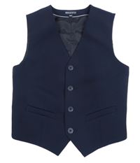 Tmavomodrá společenská podšitá vesta c&A