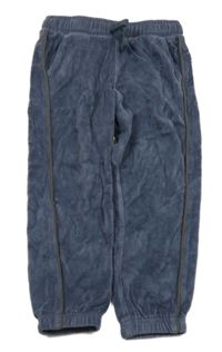 Sivé zamatové nohavice s prúžkami George