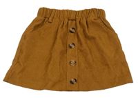 Skořicová menšestrová sukňa Shein